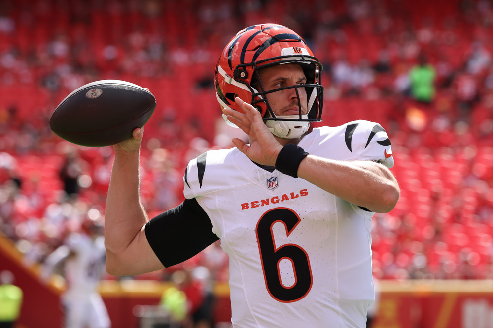 NFL: SEP 15 Bengals at Chiefs - Dynasty Nerds Week 3 Waiver Wire — backup QBs and FAAB guide with Jake Browning as a Featured Add for Superflex, redraft, and dynasty formats.