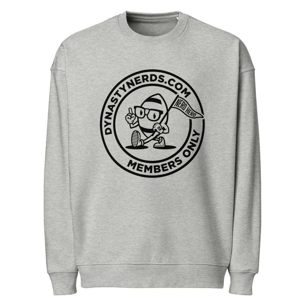 Dynasty Nerds Members-Only Unisex organic oversized sweatshirt