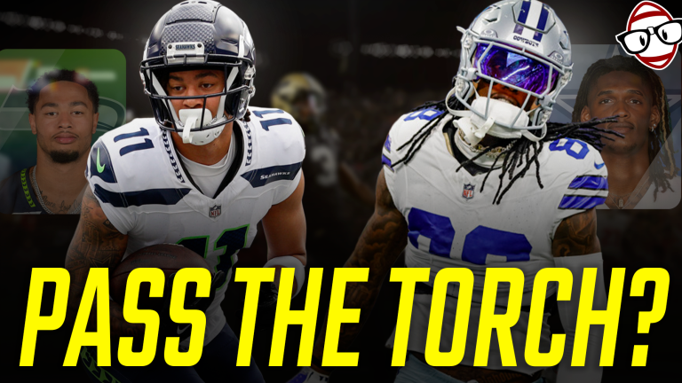 Passing the torch in fantasy football thumbnail featuring Jaxon Smith-Njigba and CeeDee Lamb.