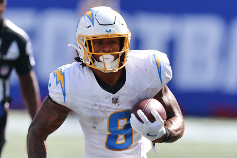 Updated for London Games Saturday because Omarion Hampton Los Angeles Chargers Week 5 Fantasy Football Player Rankings Tiers Start/Sit QB RB WR TE featured article.