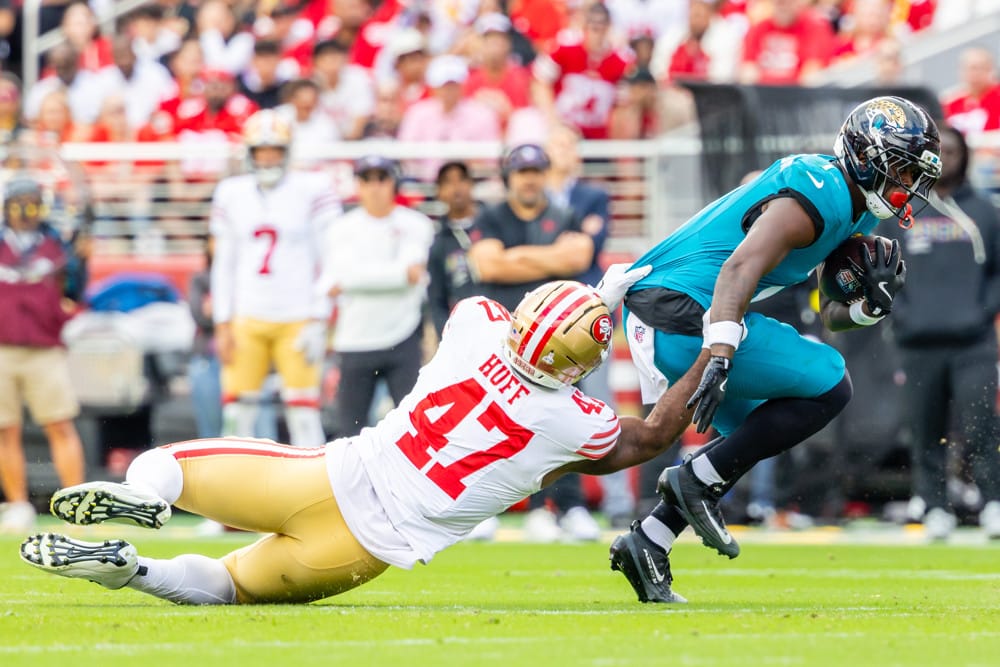 NFL SEP 28 Jaguars at 49ers - Dynasty Nerds Bryce Huff featured in the Week 11 IDP Start/Sit Fantasy Football 2025