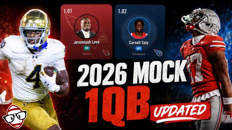 Updated 1QB 2026 Rookie Mock Draft | Dynasty Fantasy Football Podcast Ep. 841