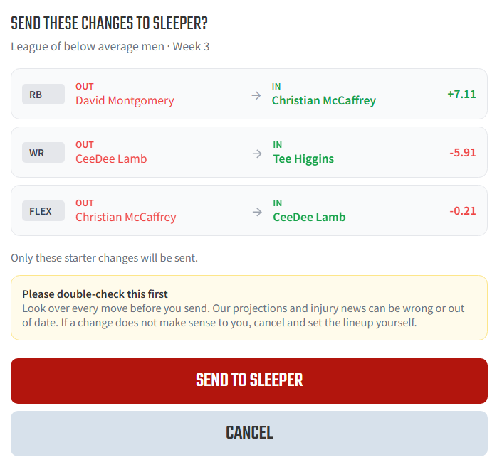 League Optimizer Image 5 - Dynasty Nerds