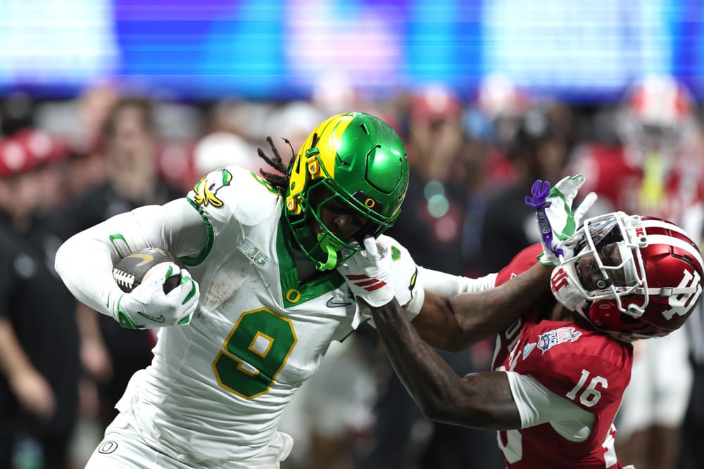 COLLEGE FOOTBALL JAN 09 College Football Playoff Semifinal at the Chick-fil-A Peach Bowl Indiana vs Oregon - Dynasty Nerds Jamari Johnson | 2027 Rookie Big Board 1.0 | Bobby Bishop's Top 25 Dynasty Prospects